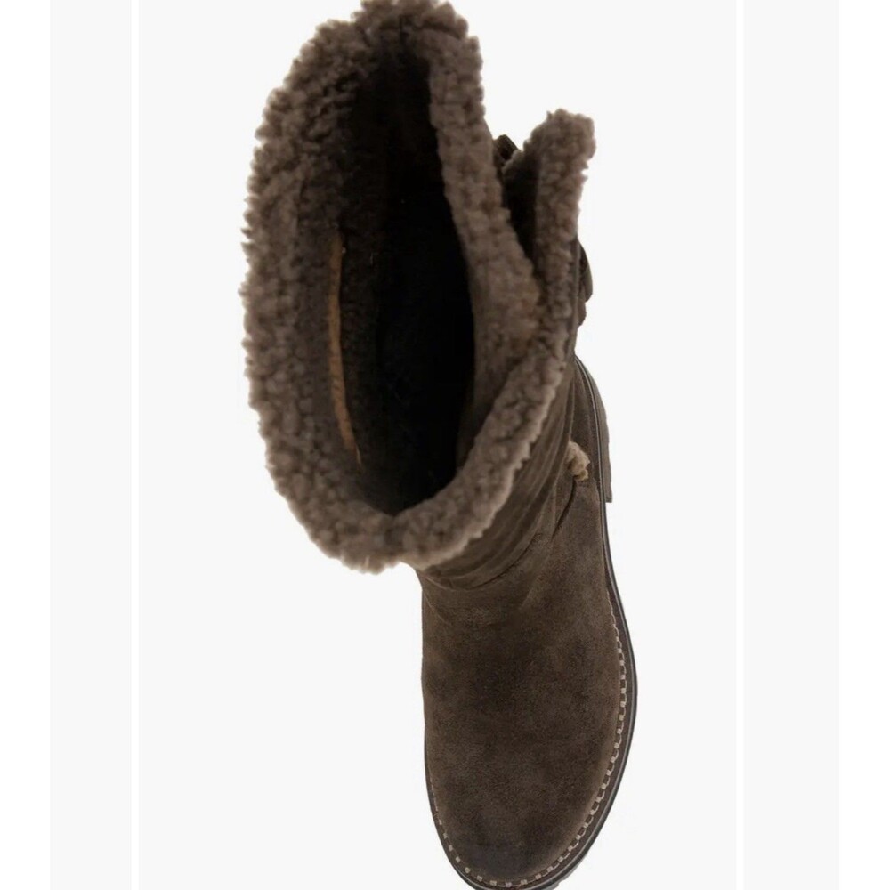 NEW GENTLE SOULS Bradford Faux Shearling Trim Boot Size 7 With Flaw $319 - Picture 2 of 7